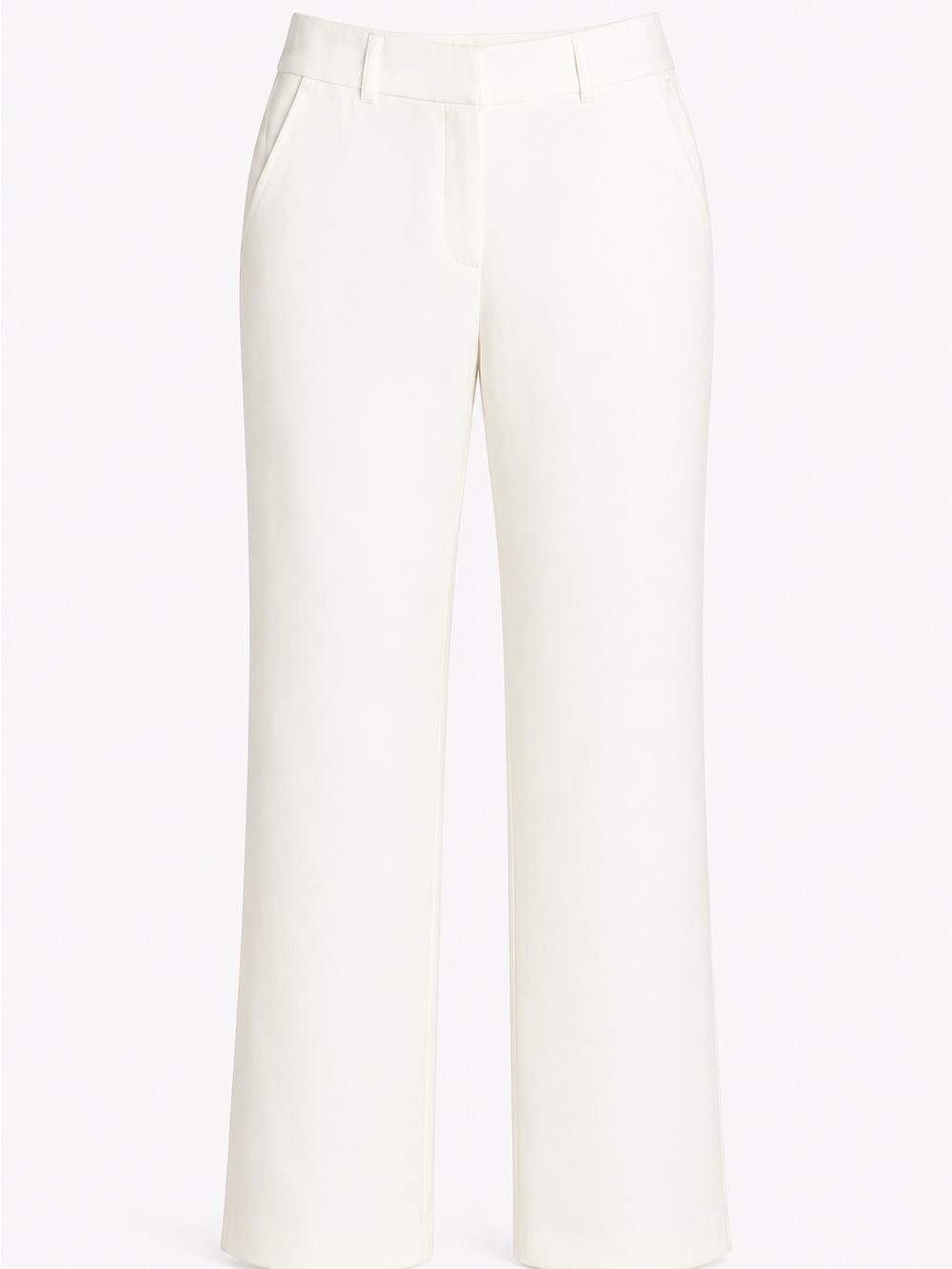 NWT! Boston Proper Women’s White Straight Leg Pants.  Size: 12